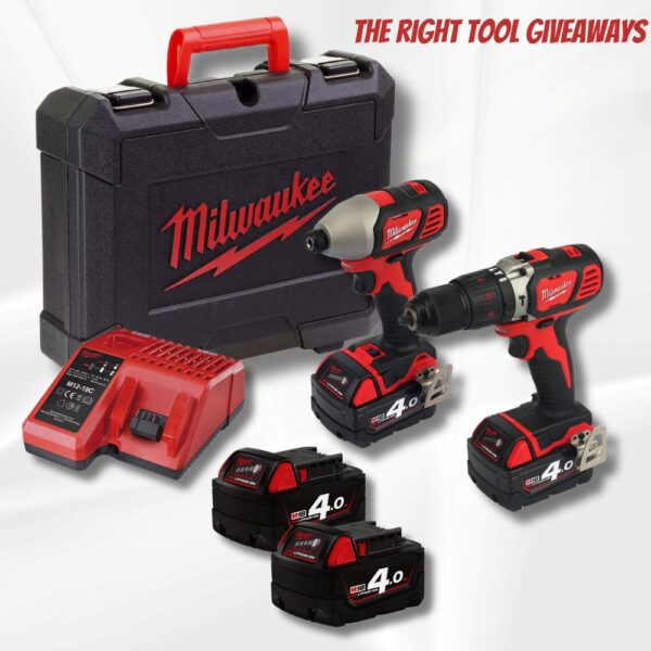Milwaukee Drill Twin Pack Set