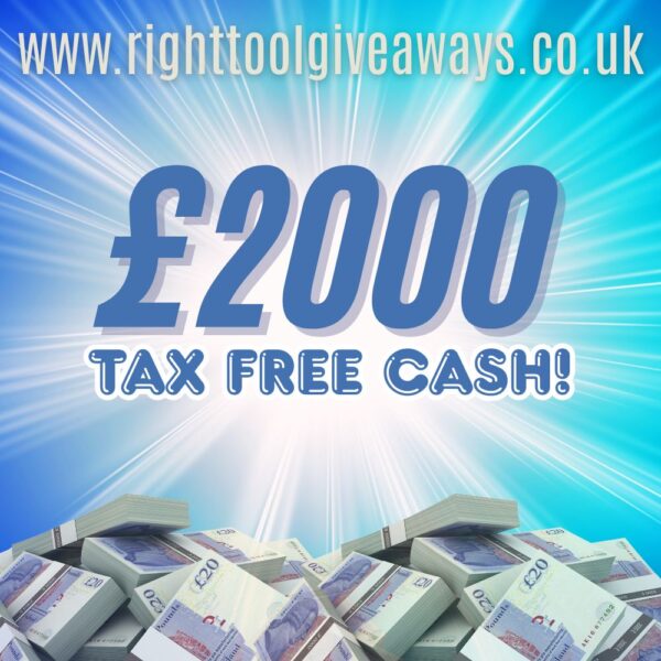 Win £2000 tax free cash!