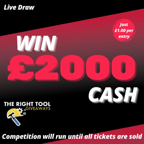 win £2000 tax free cash!