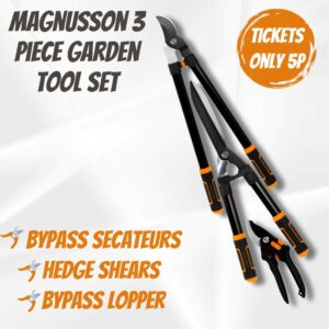 WIN A MAGNUSSON 3 PIECE GARDEN TOOL SET