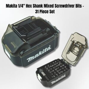 MAKITA 1/4" HEX SHANK MIXED SCREWDRIVER BITS 31 PIECE SET